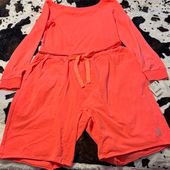 Free People Coral Lounge Set - Picture 2 of 5